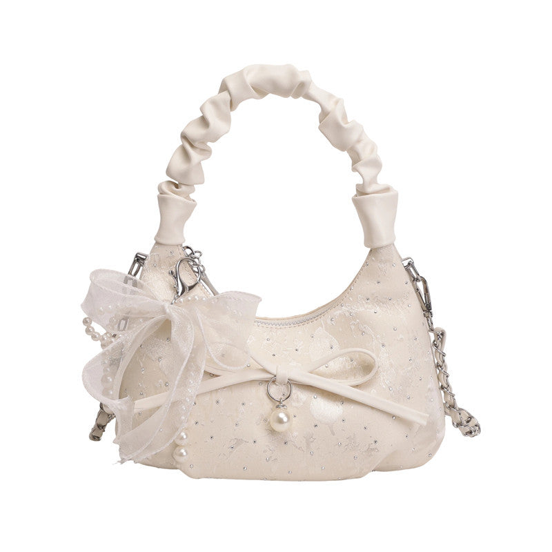Elegant Bow-Embellished Shoulder Bag
