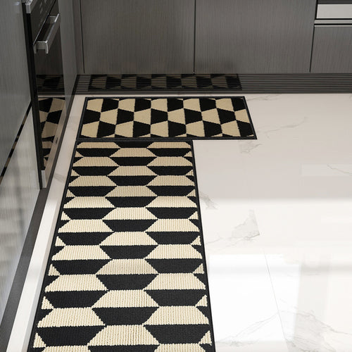 Geometric Pattern Kitchen Runner