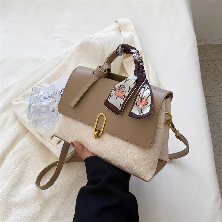 Chic Structured Handheld Satchel Bowlift