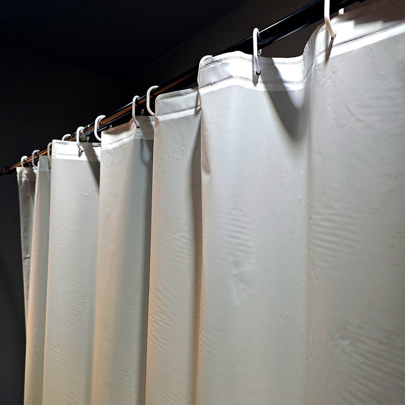 Elegant Textured Shower Curtain Bowlift