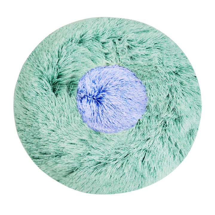 Cozy Plush Round Dog Bed