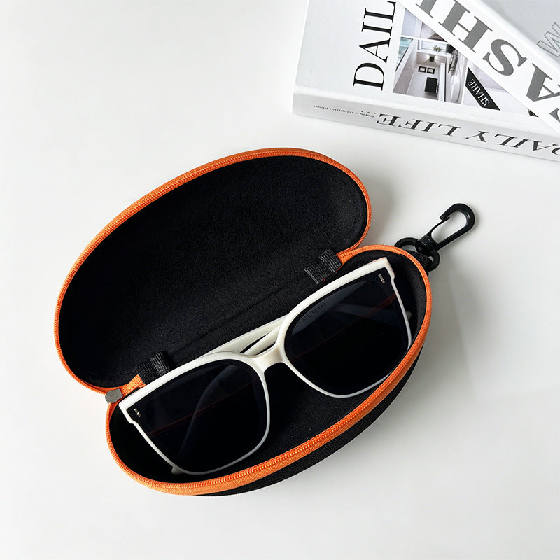 Hardshell Zippered Sunglasses Case with Carabiner Protective EVA Shell Bowlift