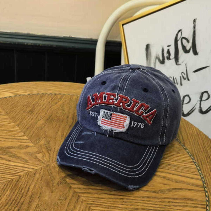 Unisex Vintage-Inspired Distressed Baseball Cap Bowlift