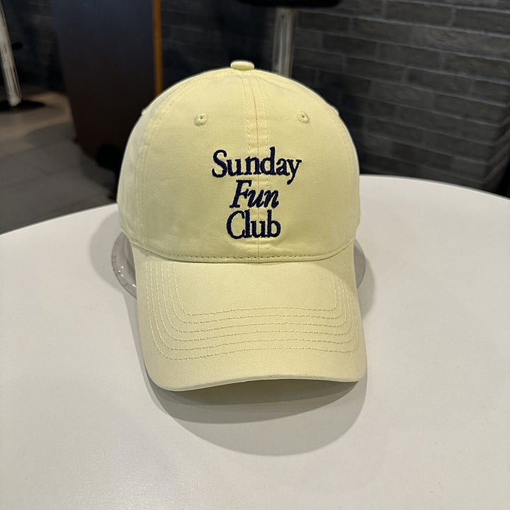 Unisex Embroidered Cotton Baseball Cap Bowlift