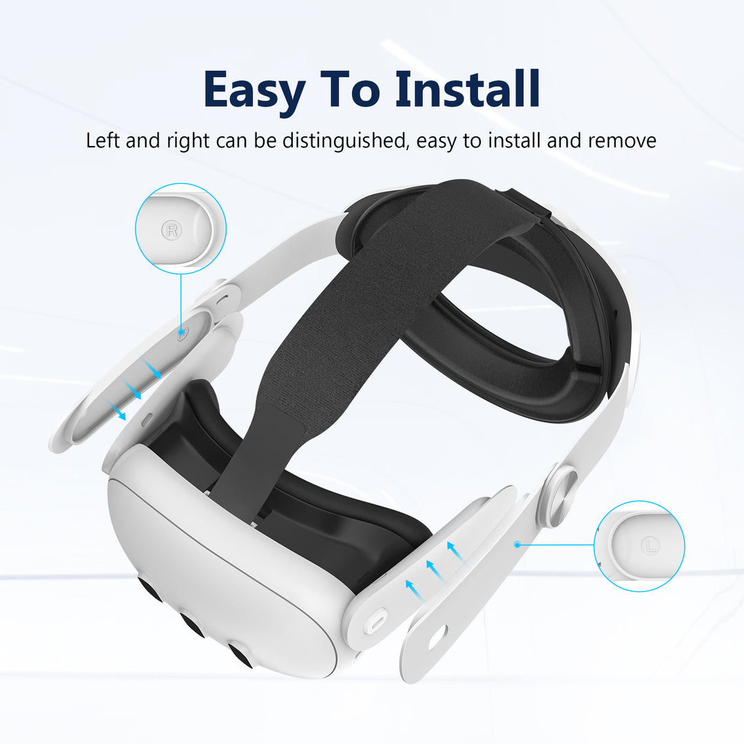 VR-Headset with Ergonomic Design Bowlift