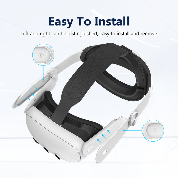 VR-Headset with Ergonomic Design Bowlift