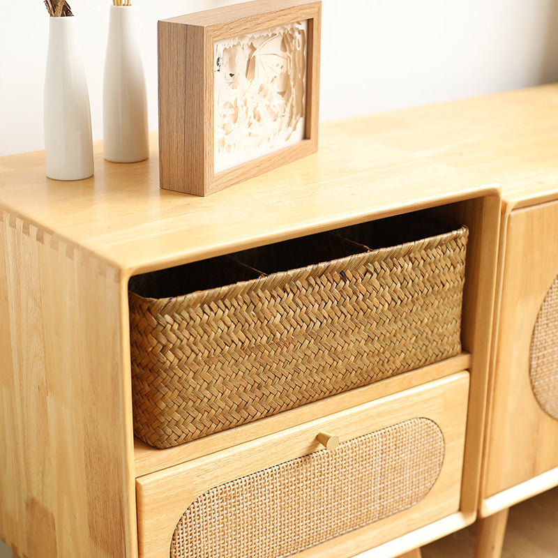 Multi-Compartment Woven Organizer Basket Bowlift