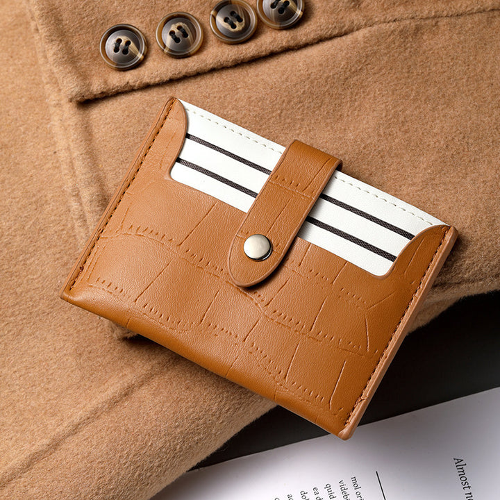 Trendy Croc-Embossed Card Holder