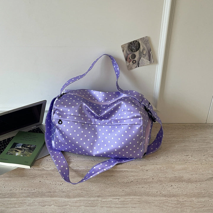 Stylish Polka Dot Travel Duffel