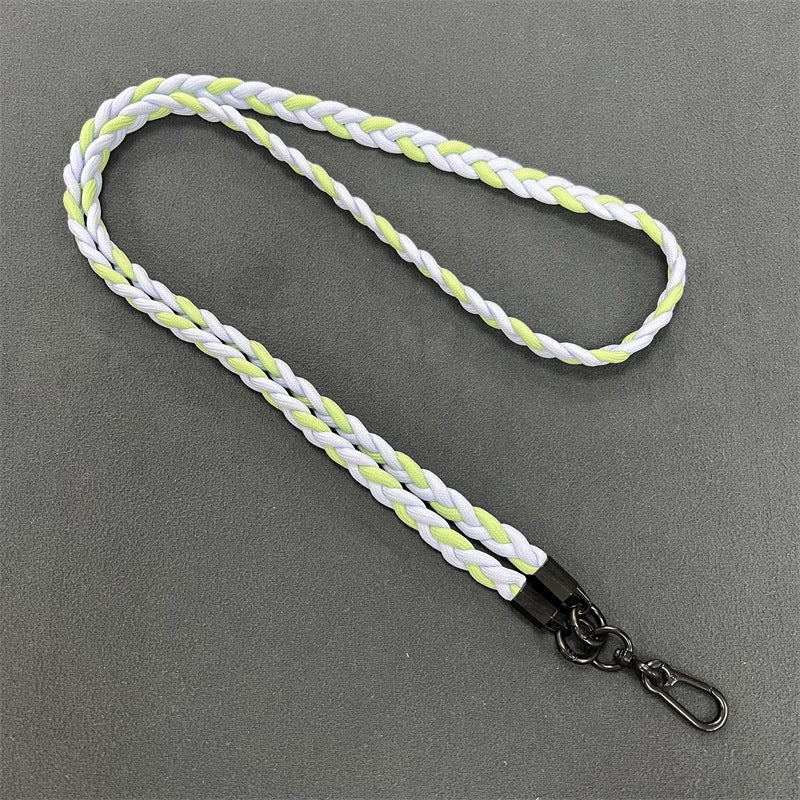 Braided Phone Lanyard with Secure Clips Bowlift