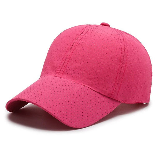 Women's Breathable Sport Cap with Hole Pattern Bowlift