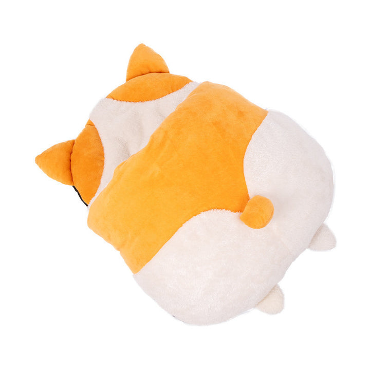 Cartoon Cat-Themed Plush Dog Bed