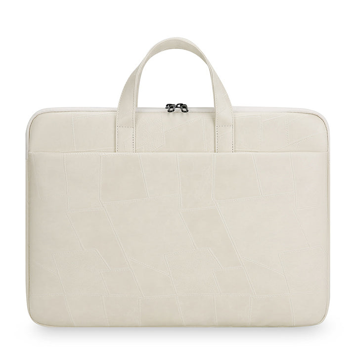 Premium Patchwork Leather Laptop Bag Bowlift