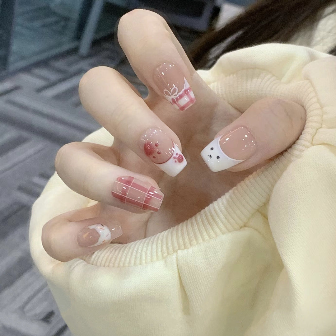 Artistic Floral and Minimalist Press-On Nails Bowlift