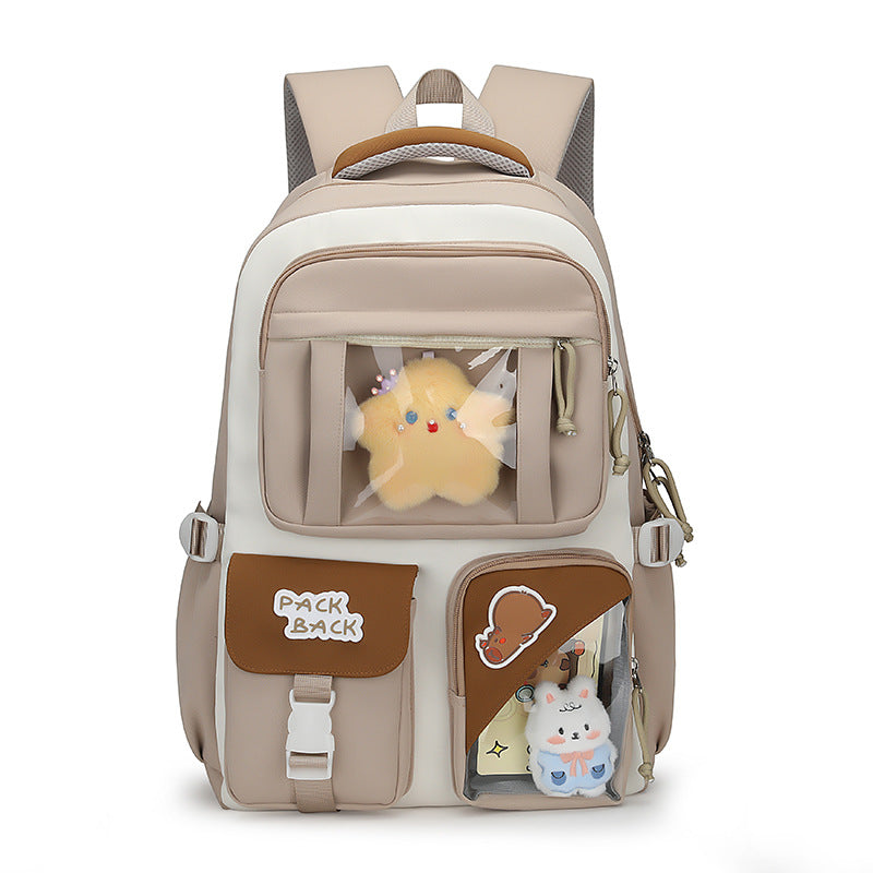 Playful backpack with transparent compartments Bowlift