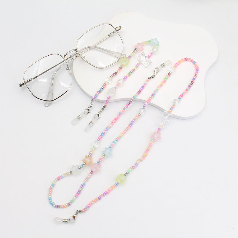 Decorative Beaded Eyewear Chain Bowlift