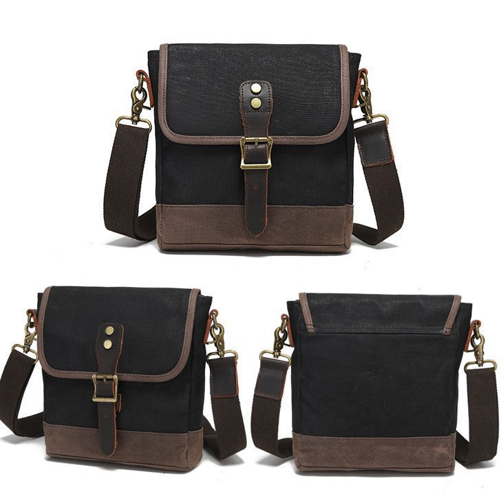 Retro Canvas Shoulder Bag Bowlift