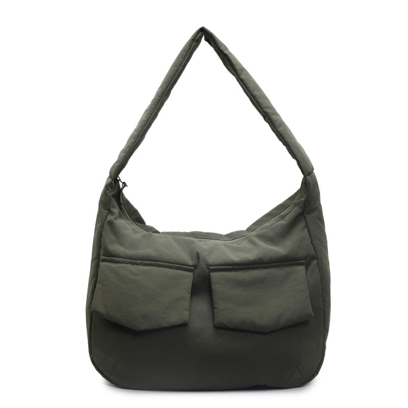 Soft Fabric Shoulder Hobo Bag Bowlift