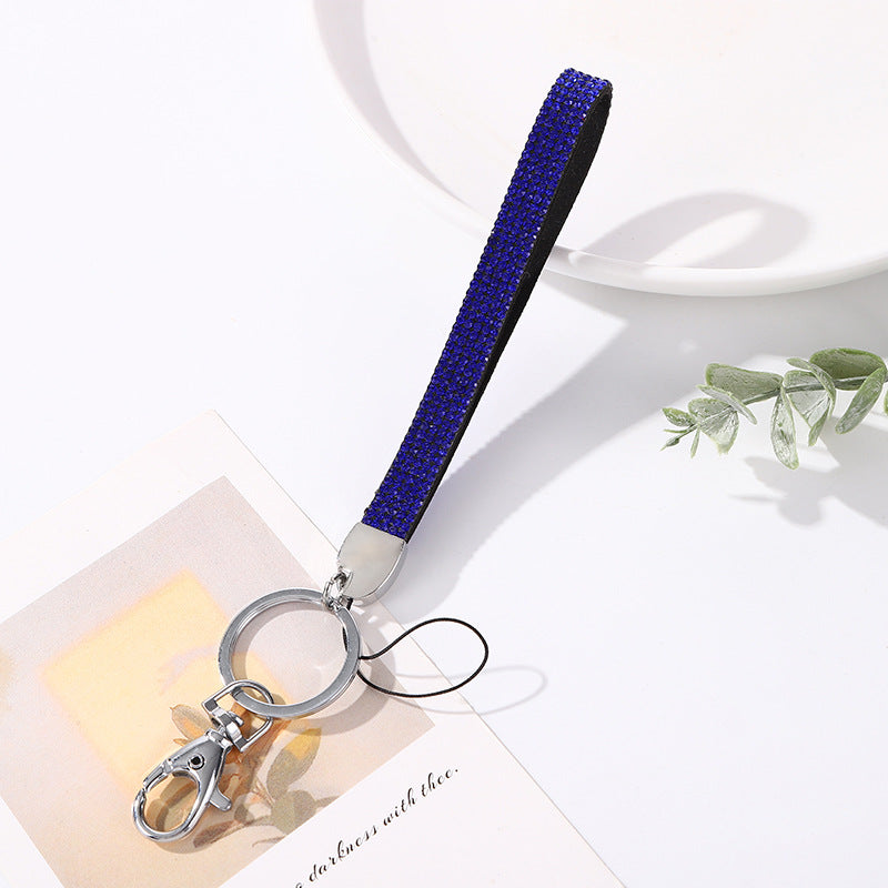 Rhinestone Accent Keychain Holder Bowlift