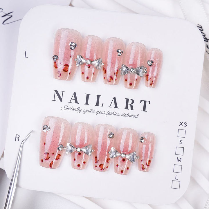 Floral and Butterfly Design Press-On Nails Bowlift