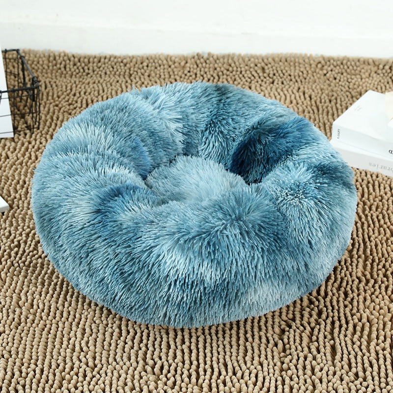 Women Round Plush Pet Bed Bowlift