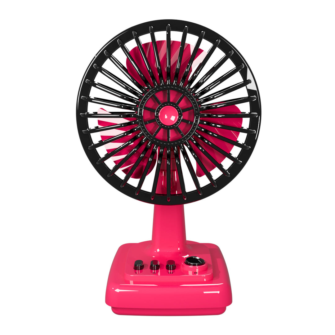 Portable Retro Desk Fan Bowlift