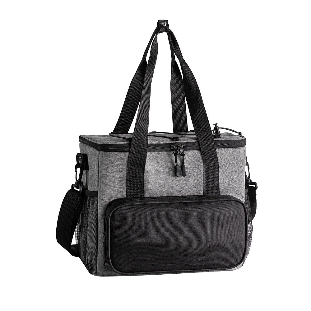 Insulated Lunch Cooler Tote Bag with Front Organizer Pocket and Adjustable Shoulder Strap Bowlift