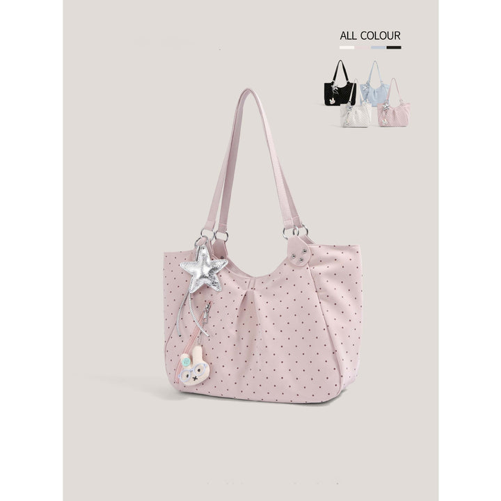 Casual Polka Dot Tote Bowlift