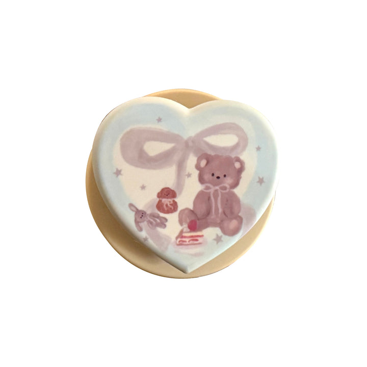 Charming Heart-Shaped Smartphone Holder Bowlift