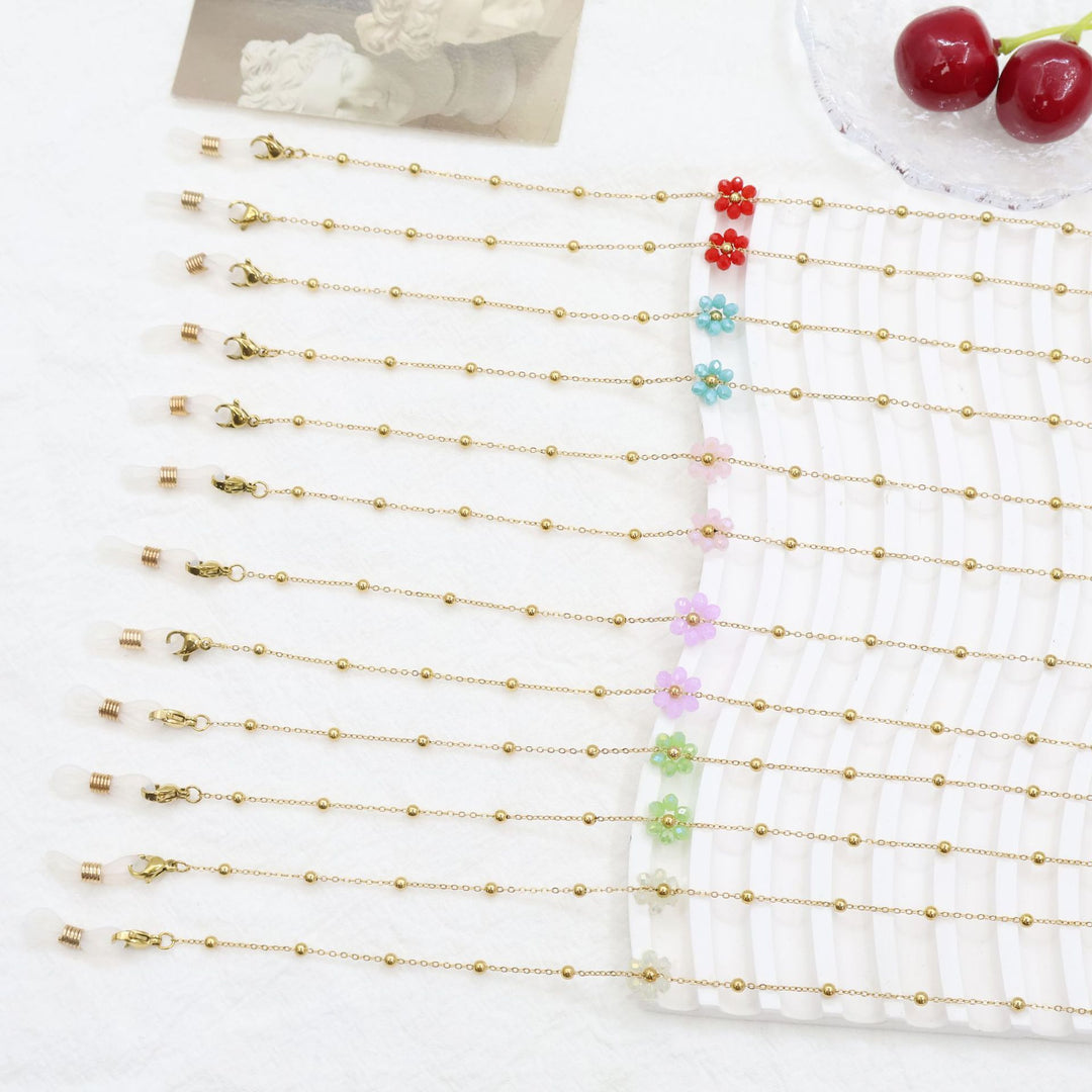 Floral Bead Eyewear Chain Bowlift