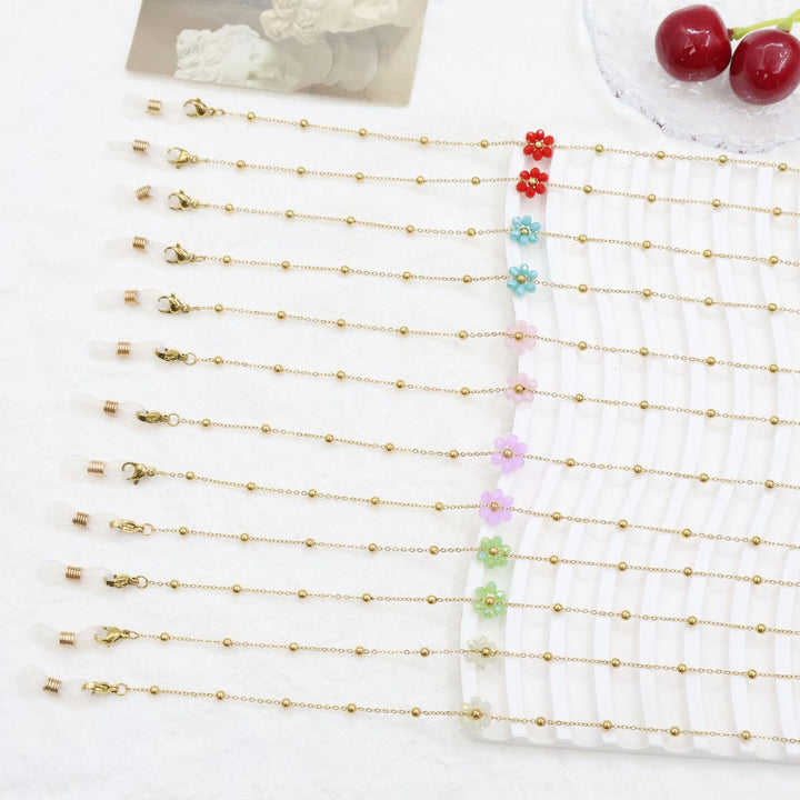 Floral Bead Eyewear Chain Bowlift