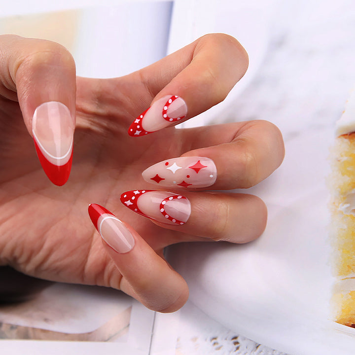 Artificial nail set with unique patterns Bowlift