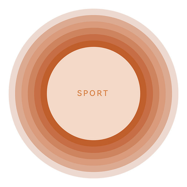 Abstract Sports-Themed Area Mat Bowlift