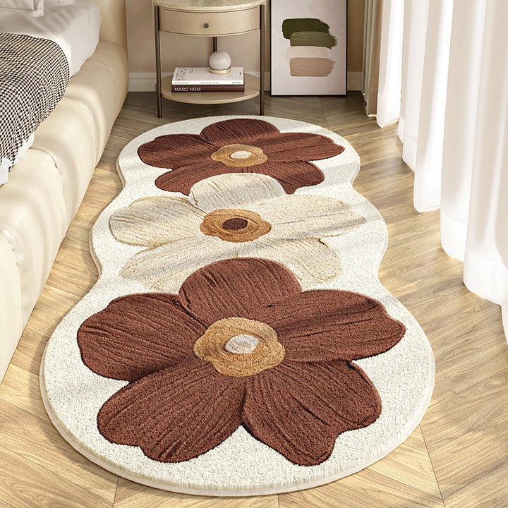 Flower Patterned Area Rug Bowlift