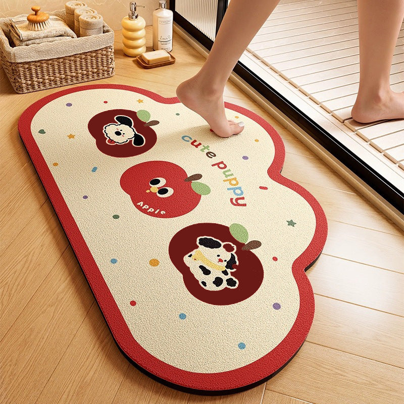 Cute Animal-Themed Memory Foam Bath Mat Bowlift