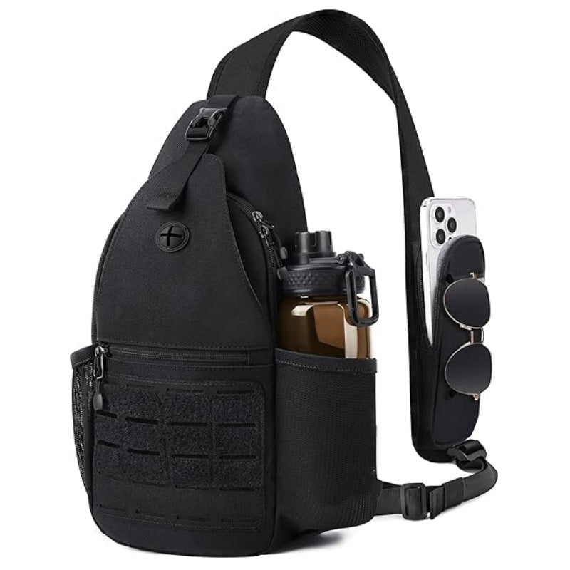 More ergonomic sling backpack with multiple compartments and practical holders Bowlift
