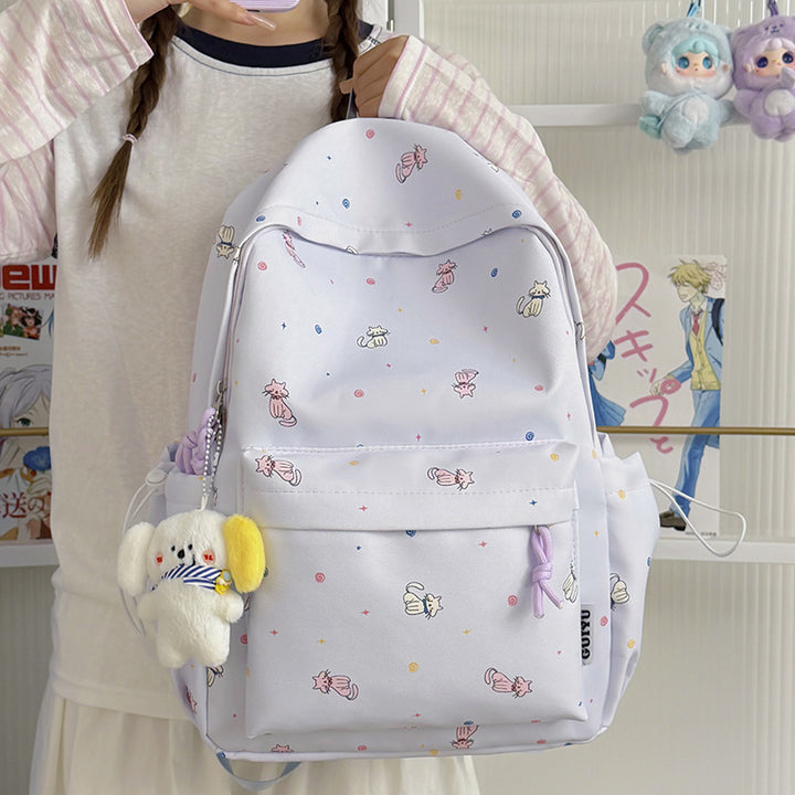 Playful Character-Themed School Backpack Bowlift