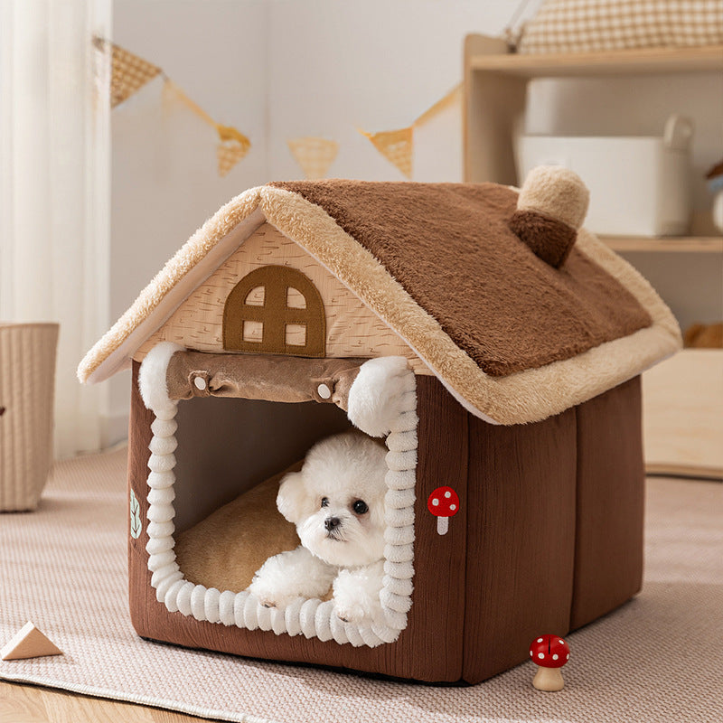 Cozy Plush Dog Bed