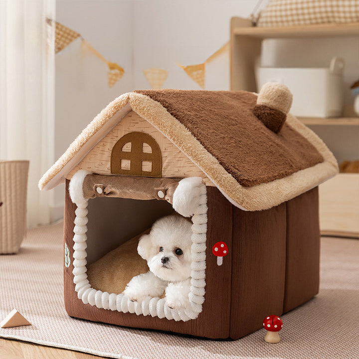 Cozy Plush Dog Bed