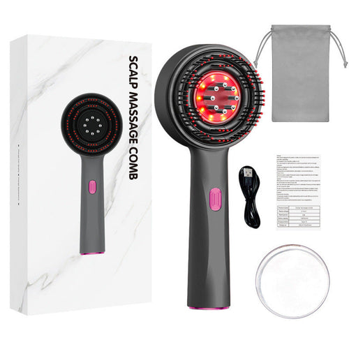 BowLift | Scalp Massager Brush with Red Light Therapy for Hair Growth and Skin Health - Ergonomic Design for All Hair Types