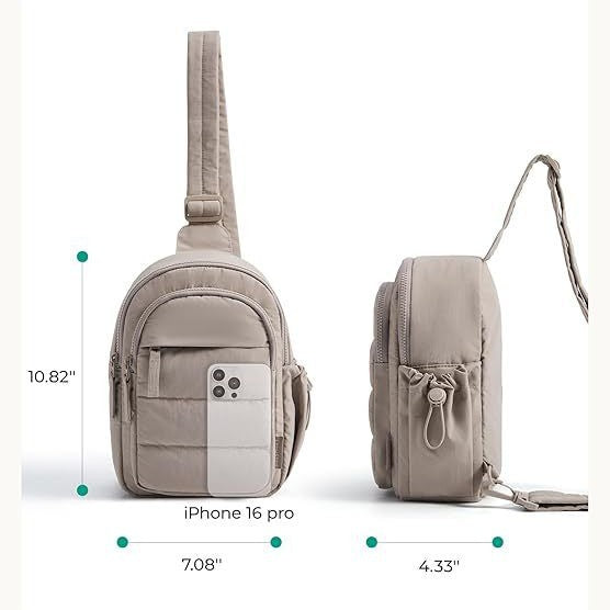 Comfortable sling bag with multiple compartments Bowlift