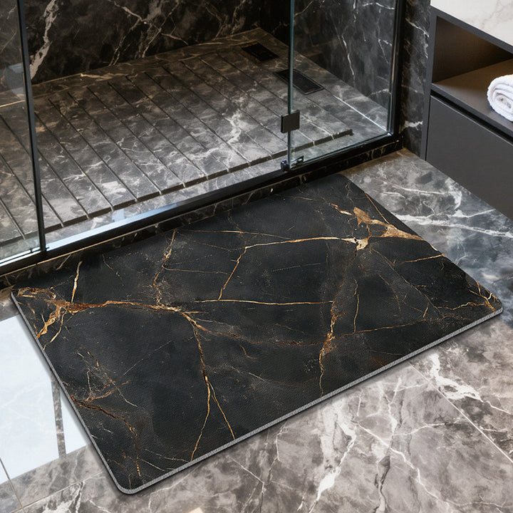 Marble Texture Bathroom Mat Bowlift