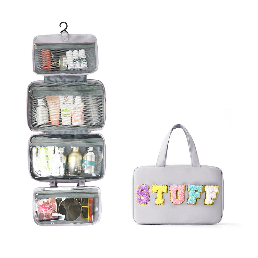 Multifunctional Cosmetic Organizer Bag with Hanging Design Bowlift