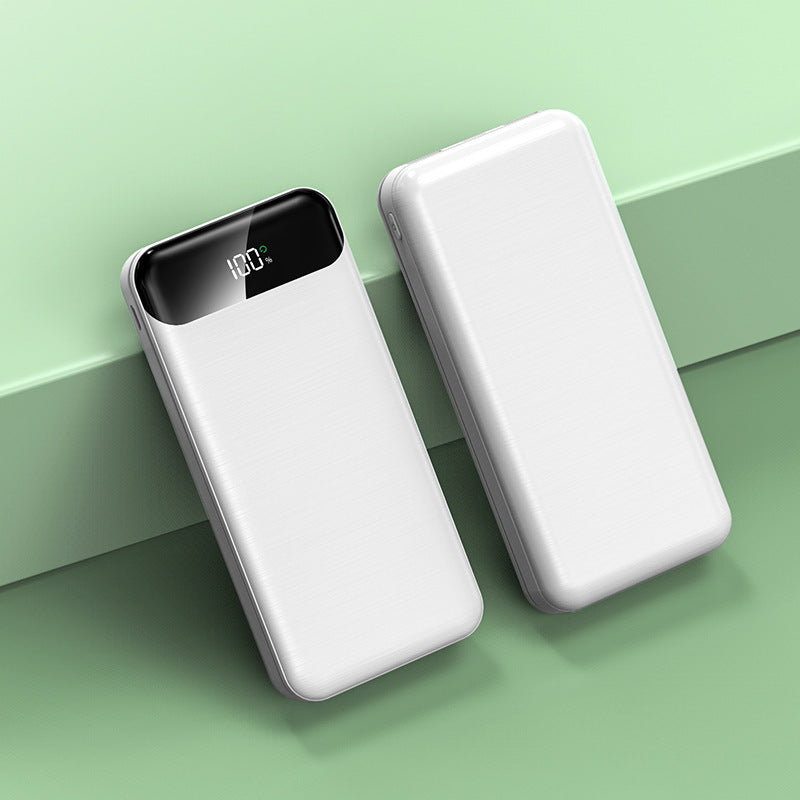 Portable power bank with intelligent LED display and fast charging Bowlift