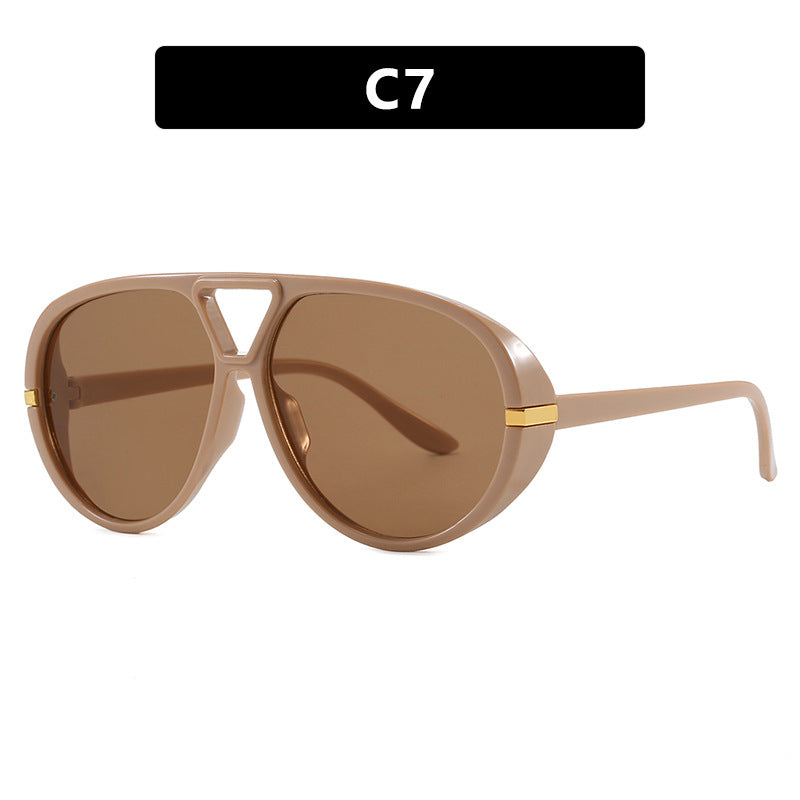 Women's fashionable large sunglasses with elegant frame and protective lenses Bowlift