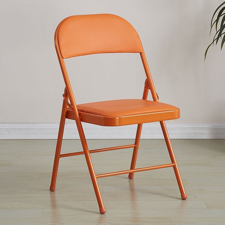 Folding chair with ergonomic design and PU upholstery Bowlift
