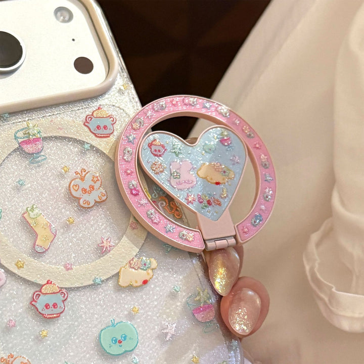 Playful hand mirror in heart design Bowlift