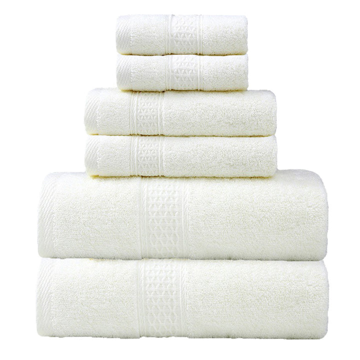 Terry Towel Set with Elegant Border Bowlift