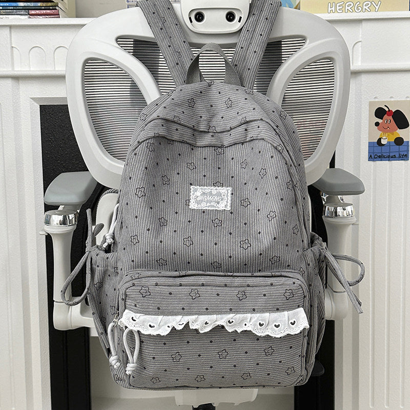 Playful Floral Print Backpack