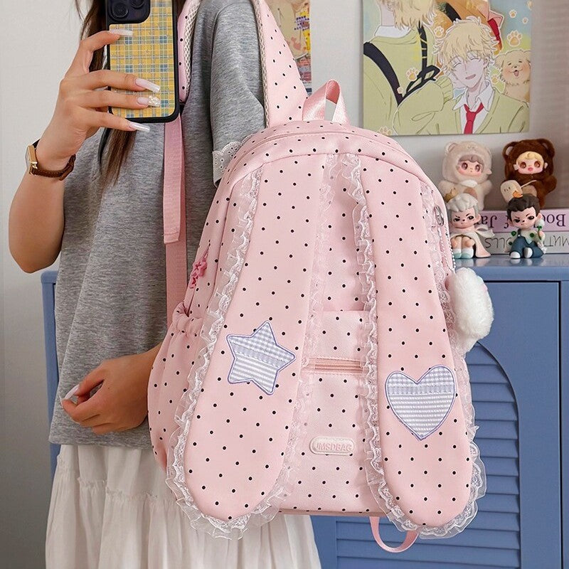 Bunny Ears Design Backpack Bowlift